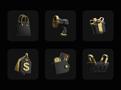 Online Business Premium | 3D Icons Set 3d 3dart 3dillustration 3dmodeling blender design graphic design ui