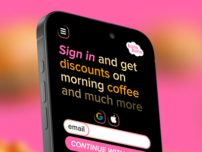 bakery sign in page 3d app dailyui typography ui ux типо