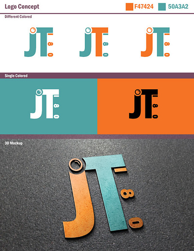 Minimalist Wordmark JT180 logo 2024 best lettermark logo design minimal logo minimalist simple wordmark