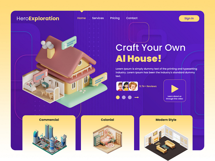 ai-house-website-hero-section-design-by-webdesk-solution-on-dribbble