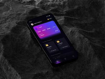 Expense Tracker App UI Concept android app bank clean concept dark design fintech funky ios mobile money theme ui ux