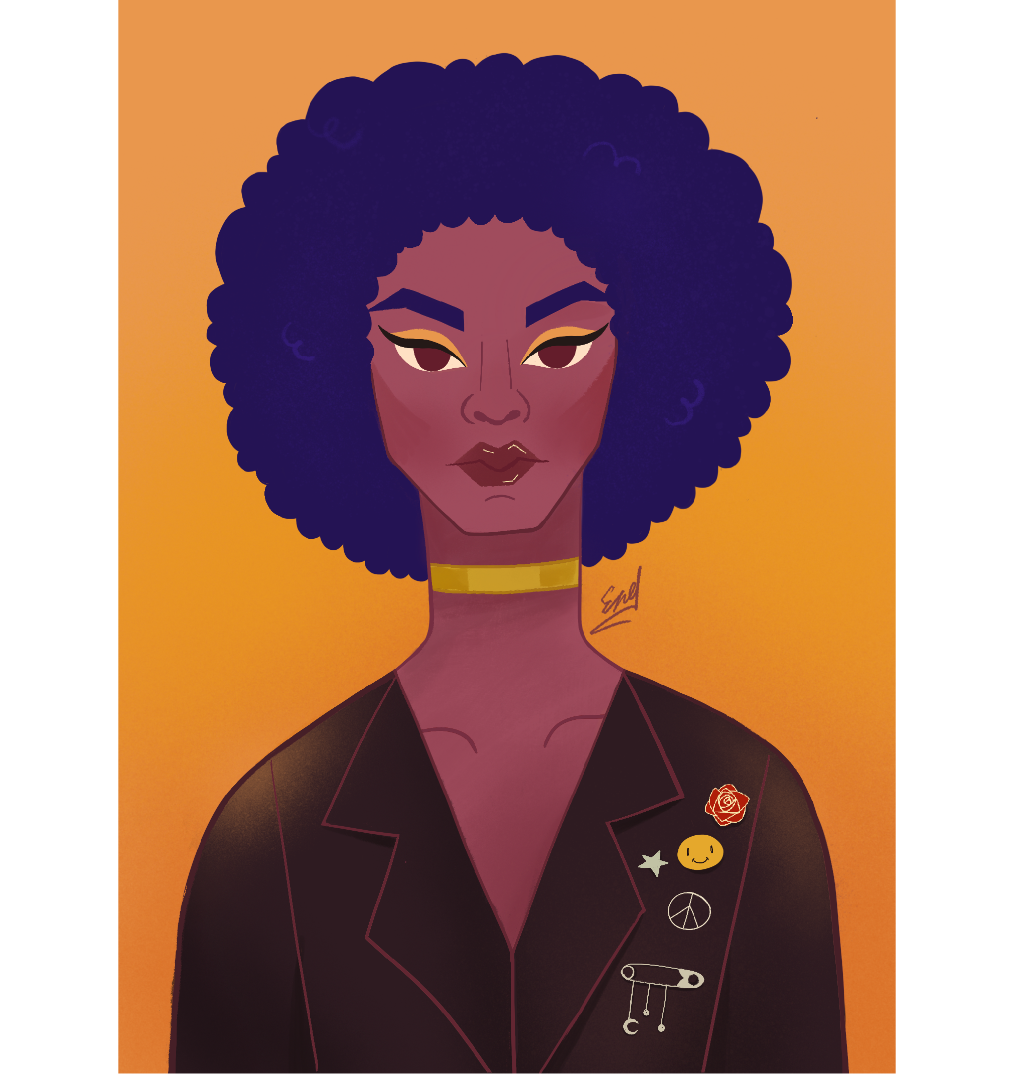 Be proud adobe illustrator character design illustration procreate woman