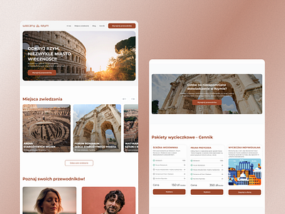 Rome - Guide Rental Page design ui ux uxui designer