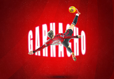 Garnacho Goal adobe photoshop football graphic design sports