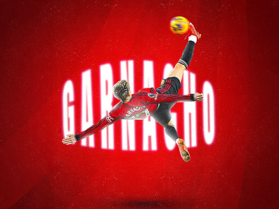 Garnacho Goal adobe photoshop football graphic design sports