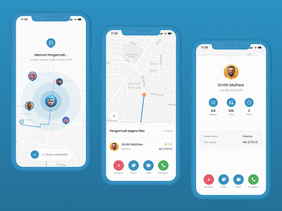 Ayo Naik - Transport App (Find Driver) 3d find graphic design mobile mobile app mobile ui route tracking app transport transport app ui ui transport ux walking app
