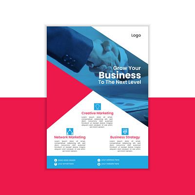 Business Flyer Design adobe illustration branding brochure design business flyer graphic design poster design print design vector design