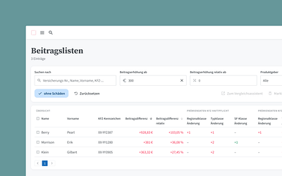 Product Design: Insurance Data Management Platform dashboard product design table ui ui design ux web