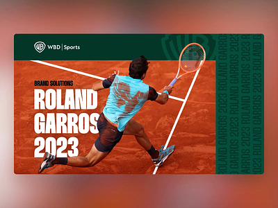 WBD Sports - PowerPoint Slides animation design digital microsoft powerpoint roland garros slide design slides sport tennis