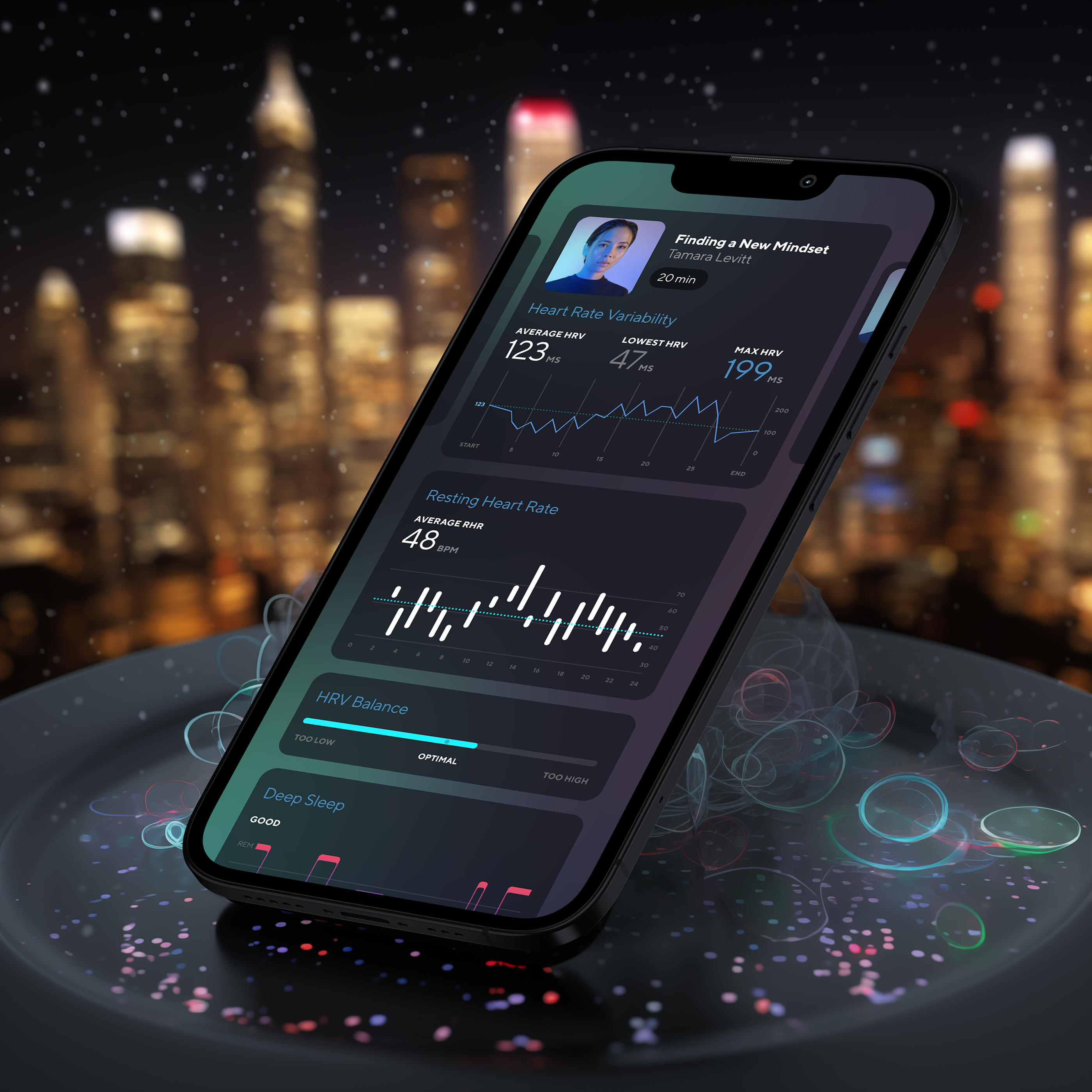 Personalized Health Dashboard : App app biometrics connected data design health healthcare interactive interface ios mobile personalized product ui wellness