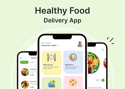 Healthy Food App app design ui ux