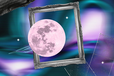 Horoscope Collage branding collage graphic design horoscope illustration moon social media