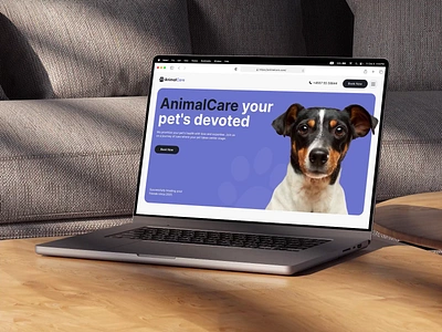 VetClinic Landing Page clinic corporate design hero section home homepage landing page medicine pet pet care promo landing page service ui user interface ux veterinary web design webpage website website design