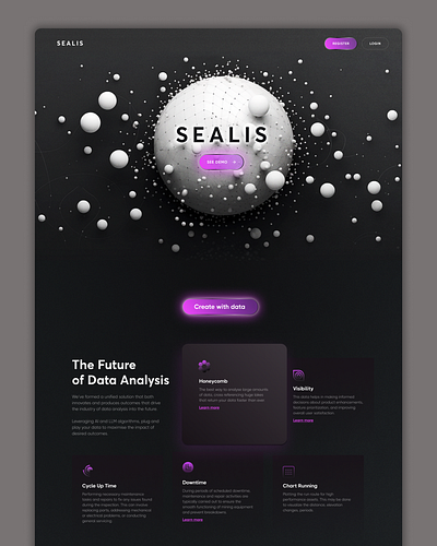 Sealis Landing Page Design