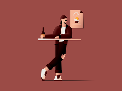 Out for Drinks beer character drinks vector
