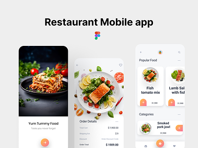 Restaurant App Download Figma file for free app digital dining download food foodapp free figma resturant app