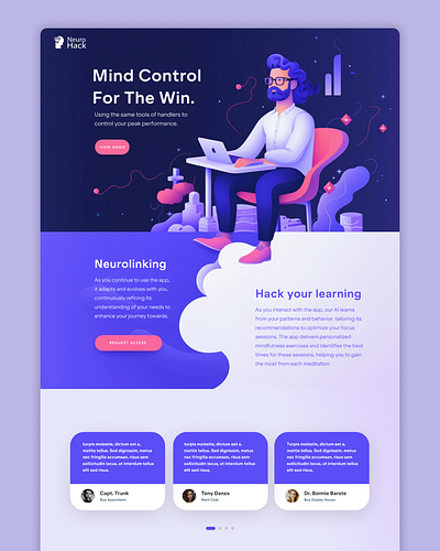 AI Generated Landing Page Design