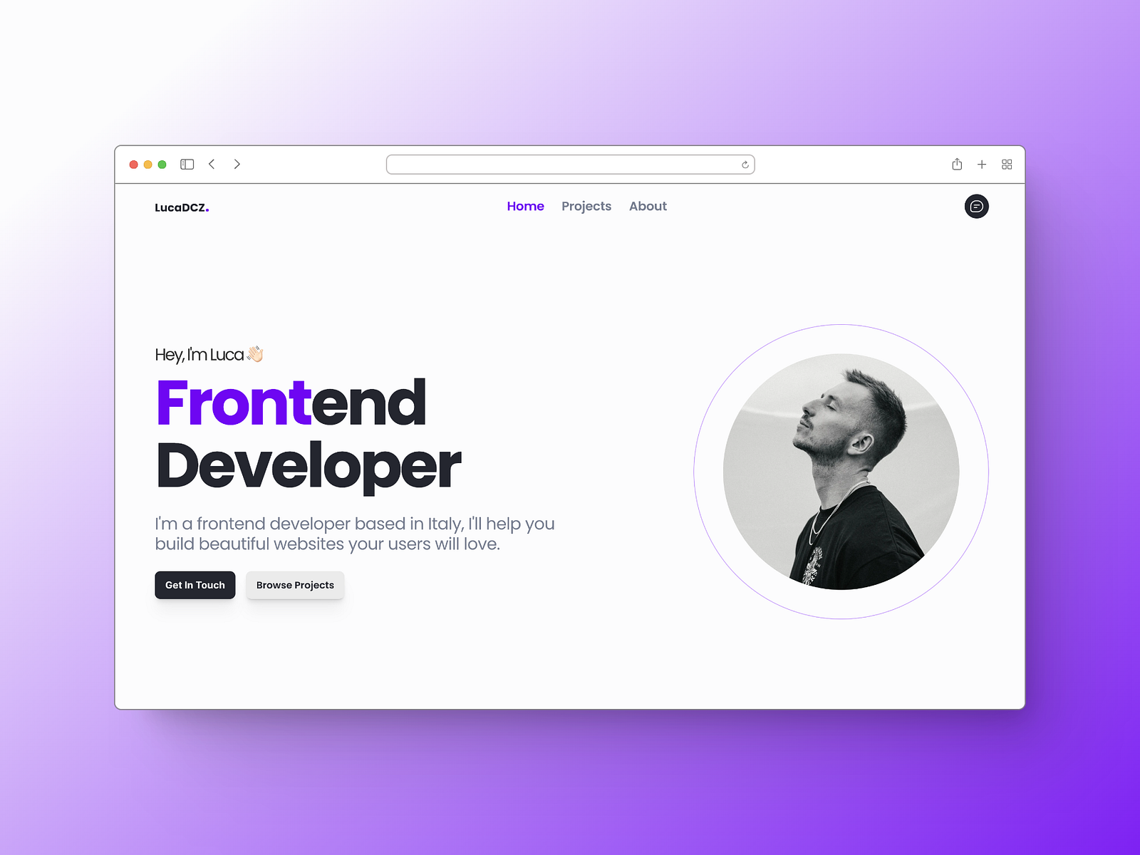 Purplefolio - Framer Portfolio Website For Web Developers by Luca Da ...