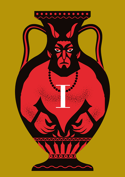 Créatures, Un abécédaire des mythologies du monde abcd design ibliss poterie typography vector