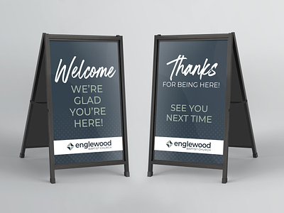 Church Signage church church ministry church signage design graphic design signage thank you welcome welcome sign