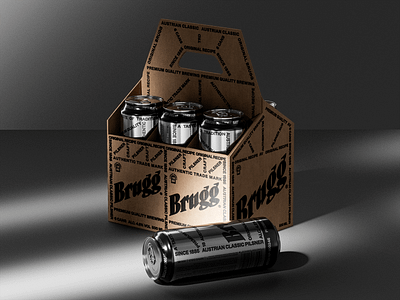 Brugg Pilsner Packaging 3d adobe illustrator beer beer packaging brand design brand identity branding brewery craft beer graphic design logo logo design packaging design typography visual identity