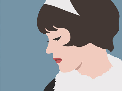 Anna Karina in "Vivre sa vie" graphic design illustration poster vector