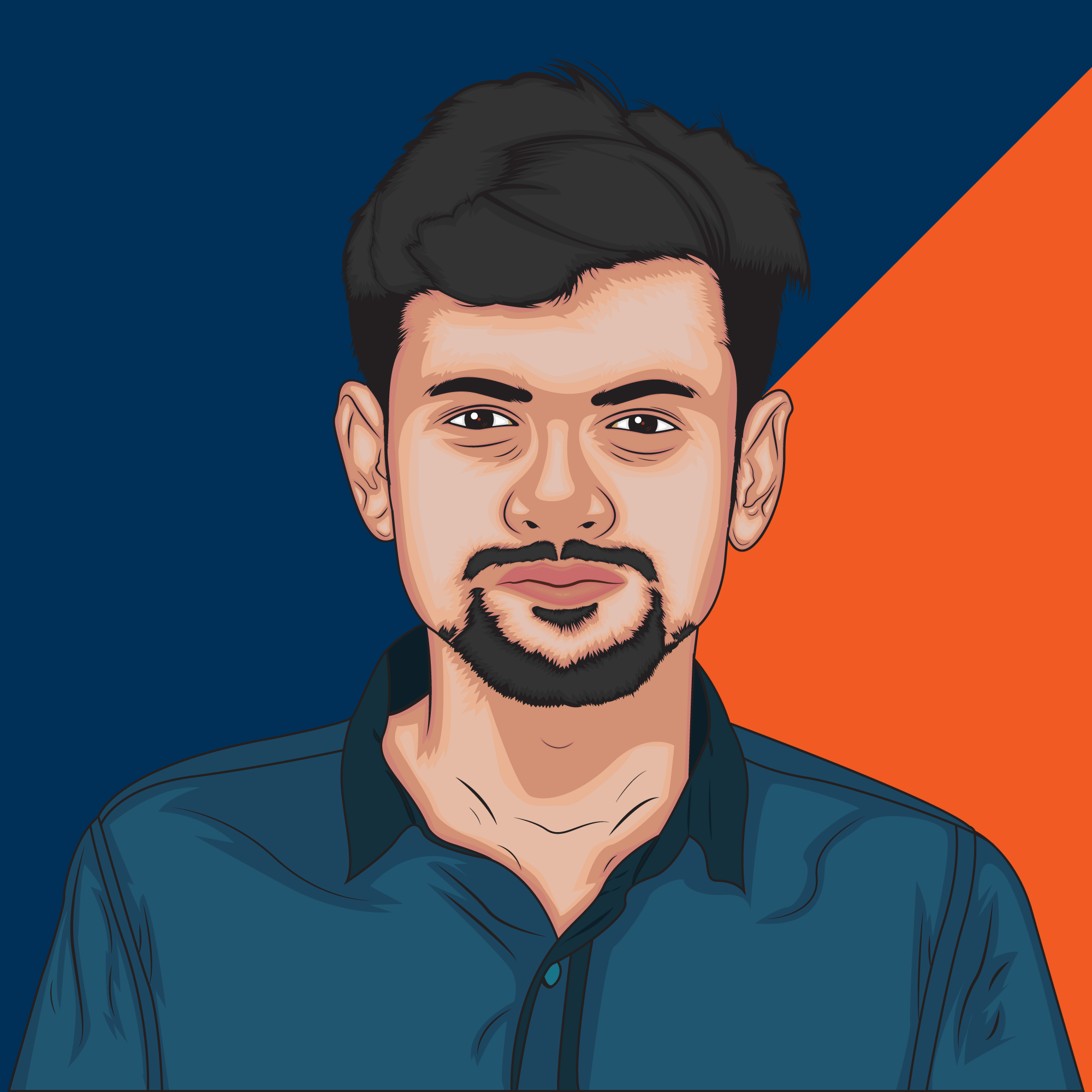 Vector Portrait Art adobe illustrator art graphic design illustration illustration and artwork design illustrator portrait portrait art self portrait self portrait illustration vector vector art vector portrait vector portrait art vexel vexel portrait zobayer zobayerfx