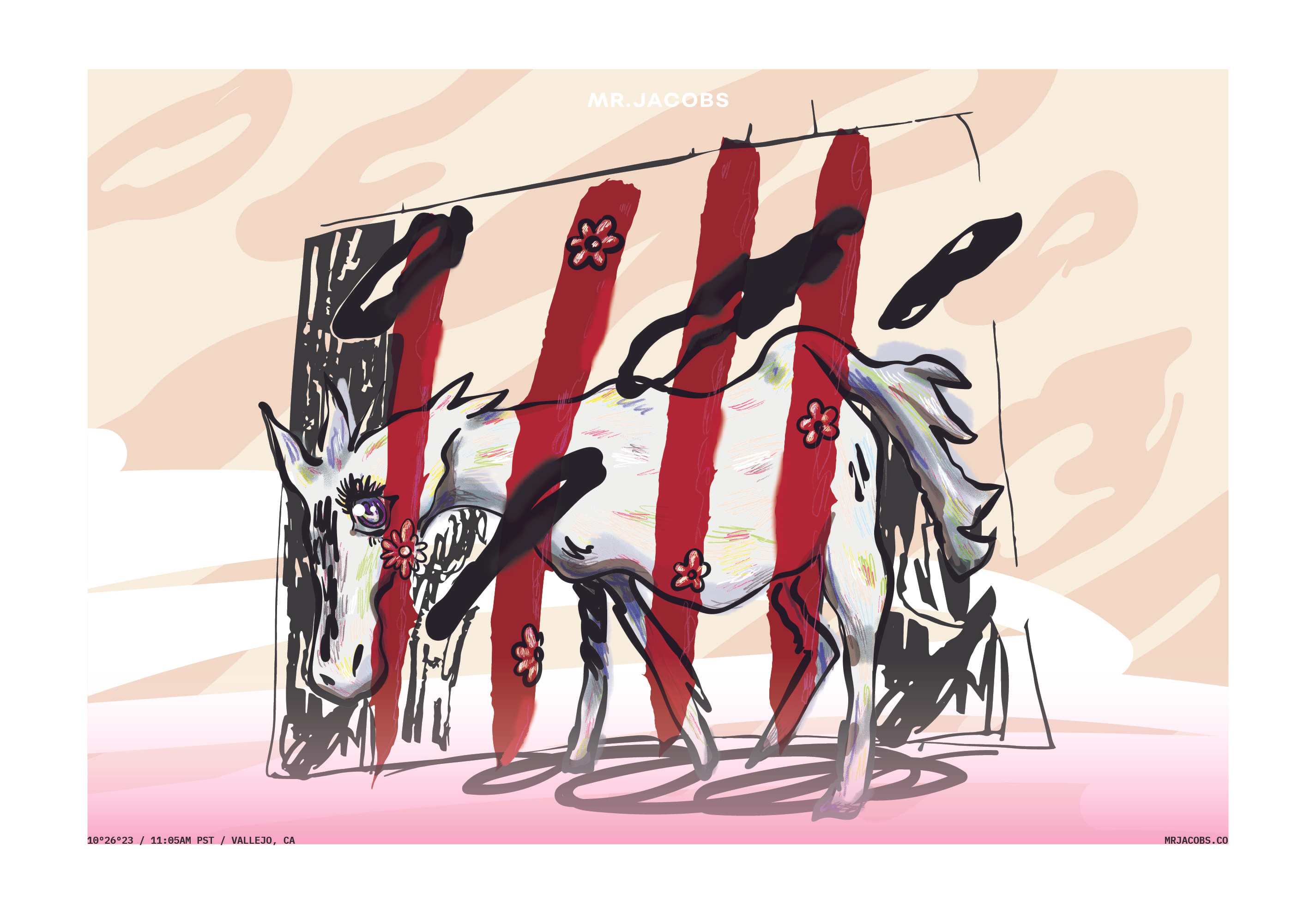 Freedom Caged art illustration poster design