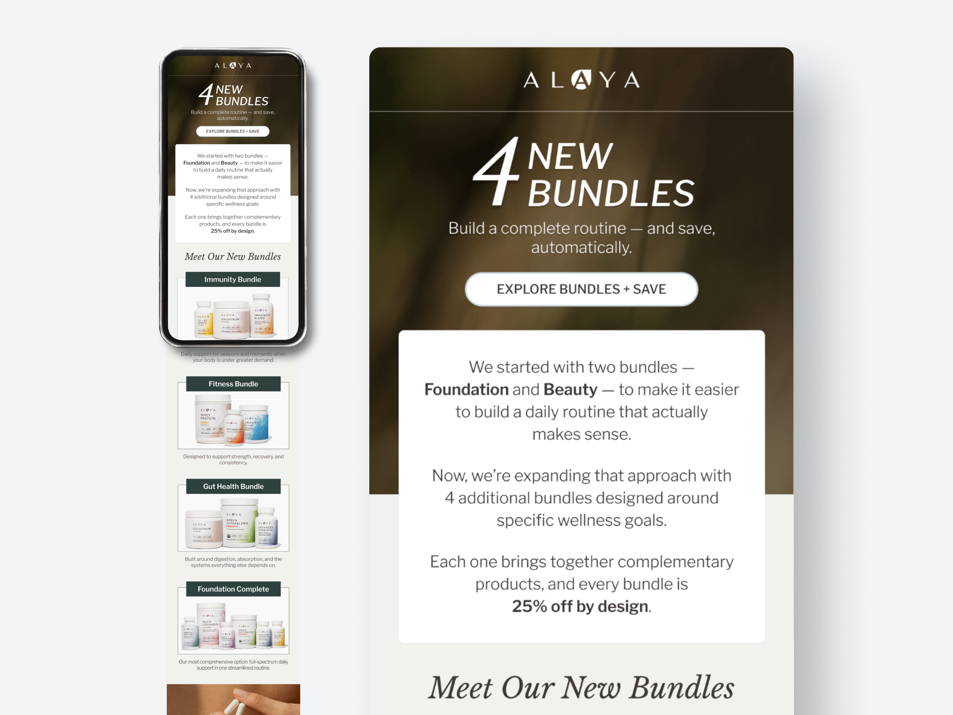 Product Bundle Campaign Email canva design email design graphic design illustrator minimal photoshop