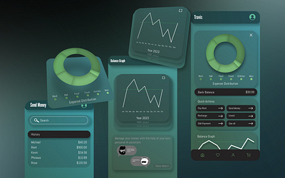 Financial Tracker App Design 3d animation appdesign branding dribbler flatdesign graphic design logo materialdesign motion graphics productdesign ui userinterface visualdesign