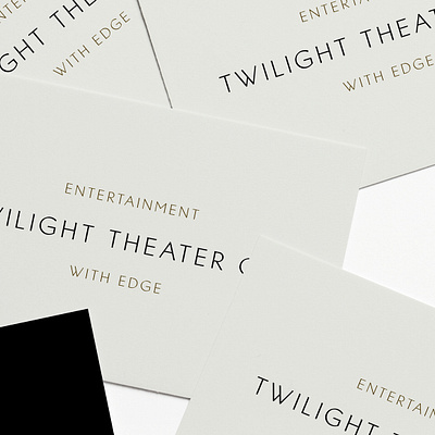 Twilight Theater Company | Branding branding design graphic design layout logo minimalist promotional