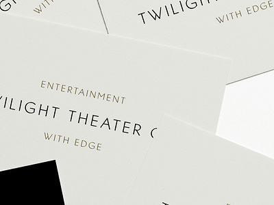 Twilight Theater Company | Branding branding design graphic design layout logo minimalist promotional