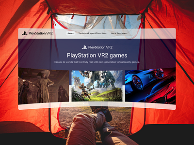 #️⃣0️⃣7️⃣3️⃣ Virtual Reality - PlayStation desktop figma phone prototype rv ui ux uxuidesigner vr