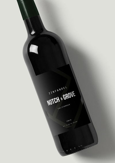 Wine Label Design dark design geometric graphic design label packaging wine