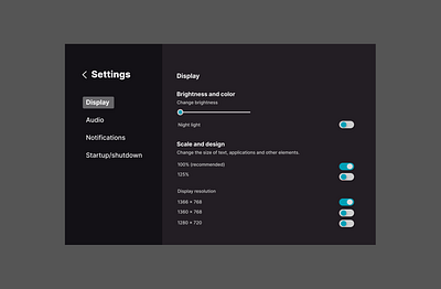 Daily UI _ 007 | Settings dailyui settings ui ux visualdesign