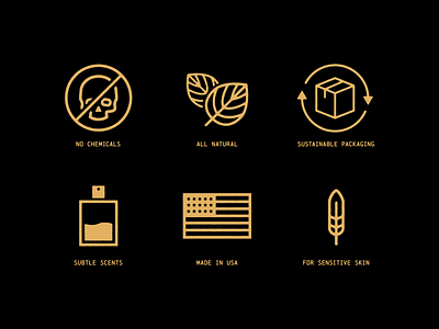 Men's Grooming Brand Icons – North black and gold black and yellow brand design brand icon brand icons brand identity branding graphic design hand drawn handdrawn icon design iconography mens grooming personal care vintage aesthetic vintage design vintage style
