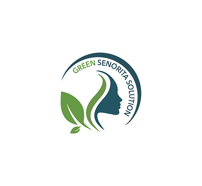 Green Senorita Solution Logo graphic design illustration logo minimal professional