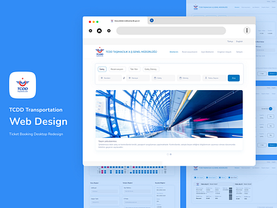 Turkey Transportation ''TCDD'' Web Design redesign responsive design web design