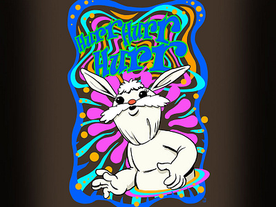 Ice Cream Bunny: Psychedelic Hurr design drawing hurrhurrhurr icecreambunny illustration mst3k rifftrax