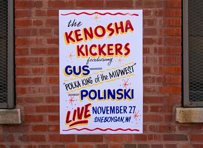 Kenosha Kickers - Gus Polanski Home Alone Grocery Store Sign chicago grocery store signs hand painted home alone movies sign sign painting signs typography