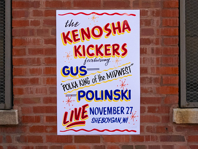 Kenosha Kickers - Gus Polanski Home Alone Grocery Store Sign chicago grocery store signs hand painted home alone movies sign sign painting signs typography