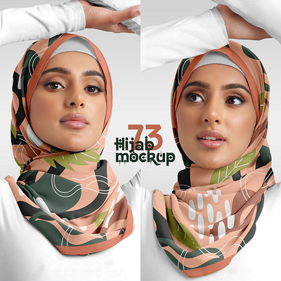 Hijab Mockup Pack 73 apparel clothes design download esarp fabric fashion female girl hijab mockup muslim psd sal scarf shawl template textile woman