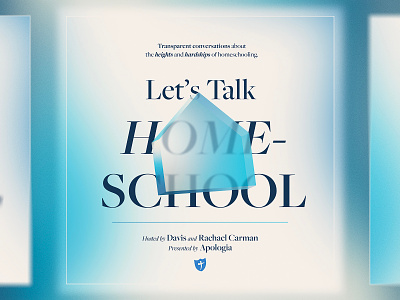 Homeschool 🏠 Podcast 🔎 3d album art children christian cover art editorial experts glass gradient homeschool kids podcast school sharp soft