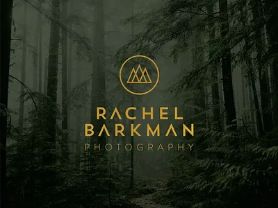 Rachel Barkman Photography branding design graphic design icon identity illustration logo nature photography trees typography vector visual weddings