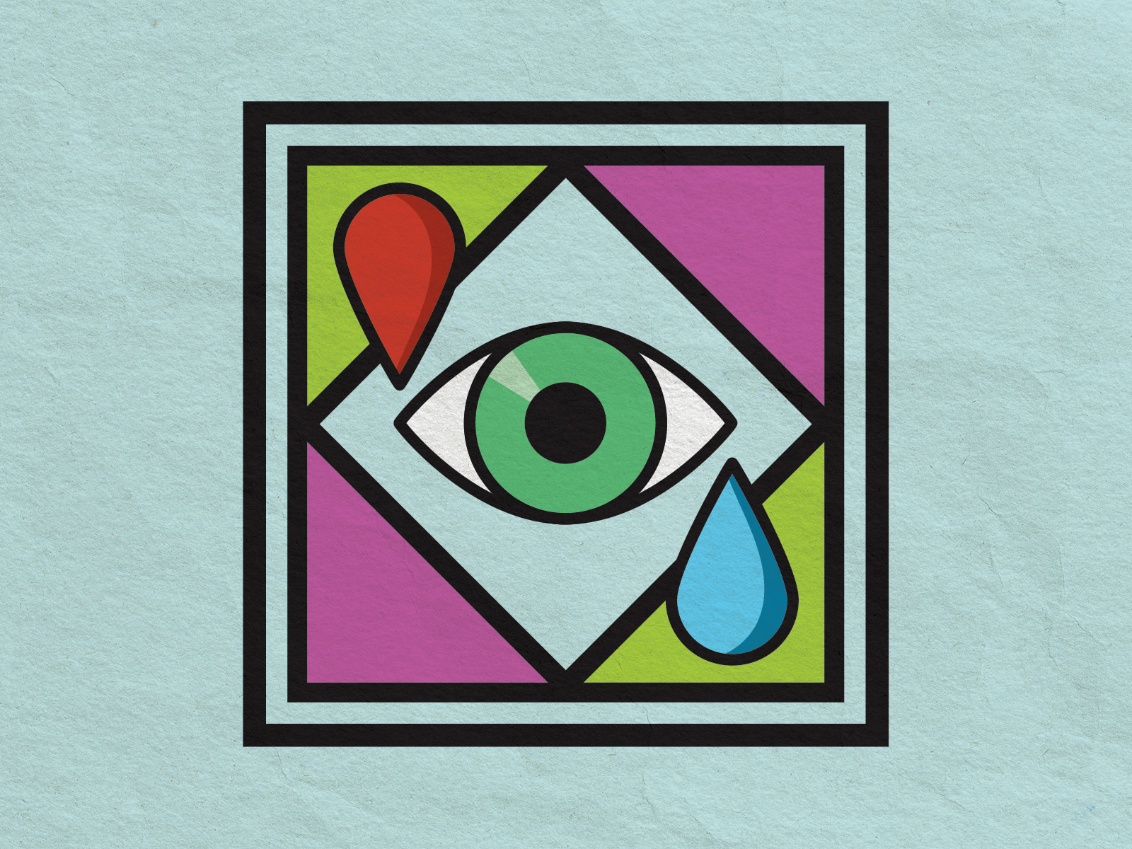 Joy + Sadness eye fun illustrator joy sadness vector