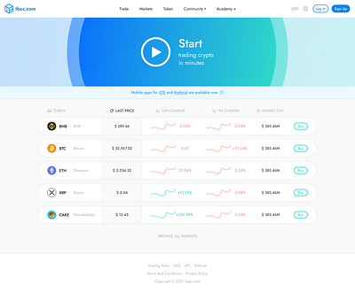 Crypto Market crypto figma market