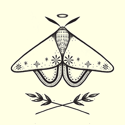 moth guy 0:-) animal illustration procreate tattoo