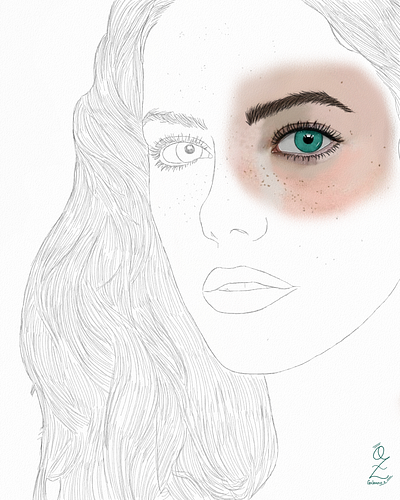 Kaya Scodelario Portrait Sketch by Oz Galeano actress art arte brasil design dibujo digitalart drawing fanart illustration kaya scodelario model movie ozgaleano