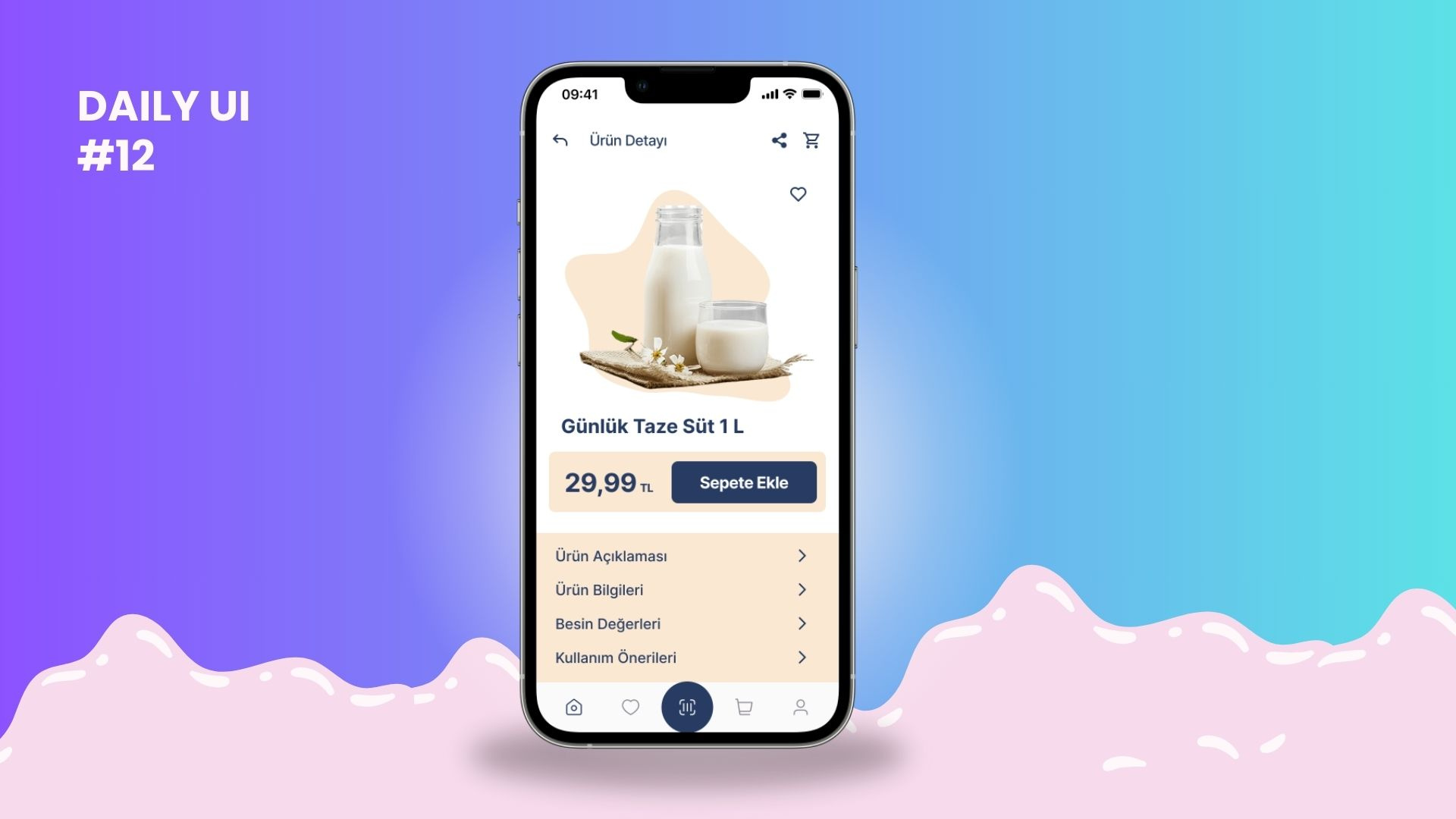 Daily Ui #12 - Single Product app design ui ux