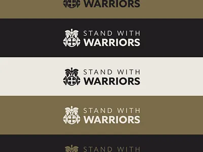 Stand With Warriors Logo Variation branding design graphic design illustration logo typography vector